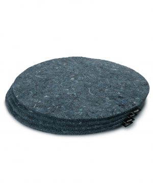 Recycled round felt trivets – Set of 4